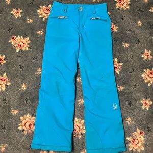 Spyder Kids Blue Snow Pants 14 with pockets